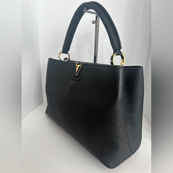Authentic Louis Vuitton Capucines GM black Noir Tote Bag - Picture 6 of 12